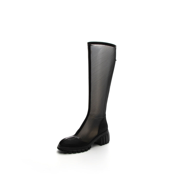 Women's Breathable Mesh For High Skinny Leg Heels