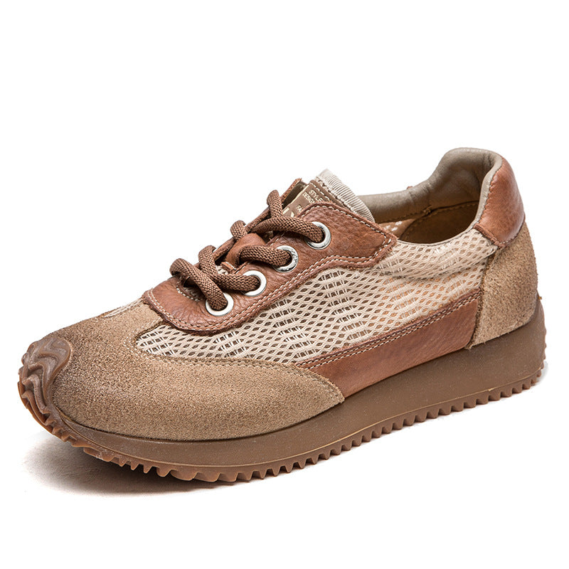 Women's Breathable Mesh Pumps Distressed Dirty Color Casual Shoes