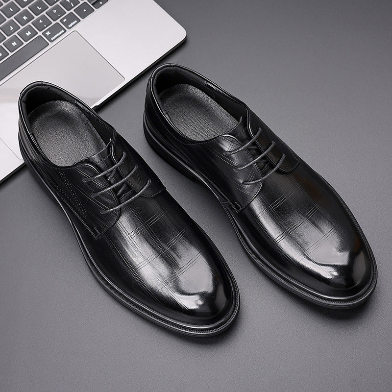 Men's Business Formal Autumn British Style Pumps Leather Shoes