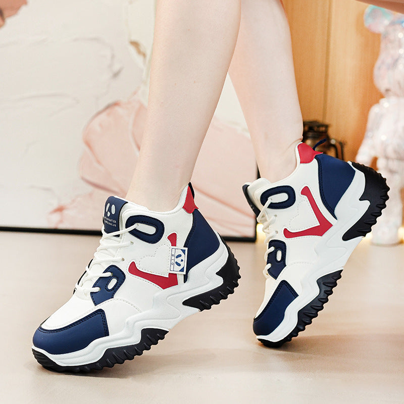 Women's Dad Korean Fashion Platform Sports For Casual Shoes
