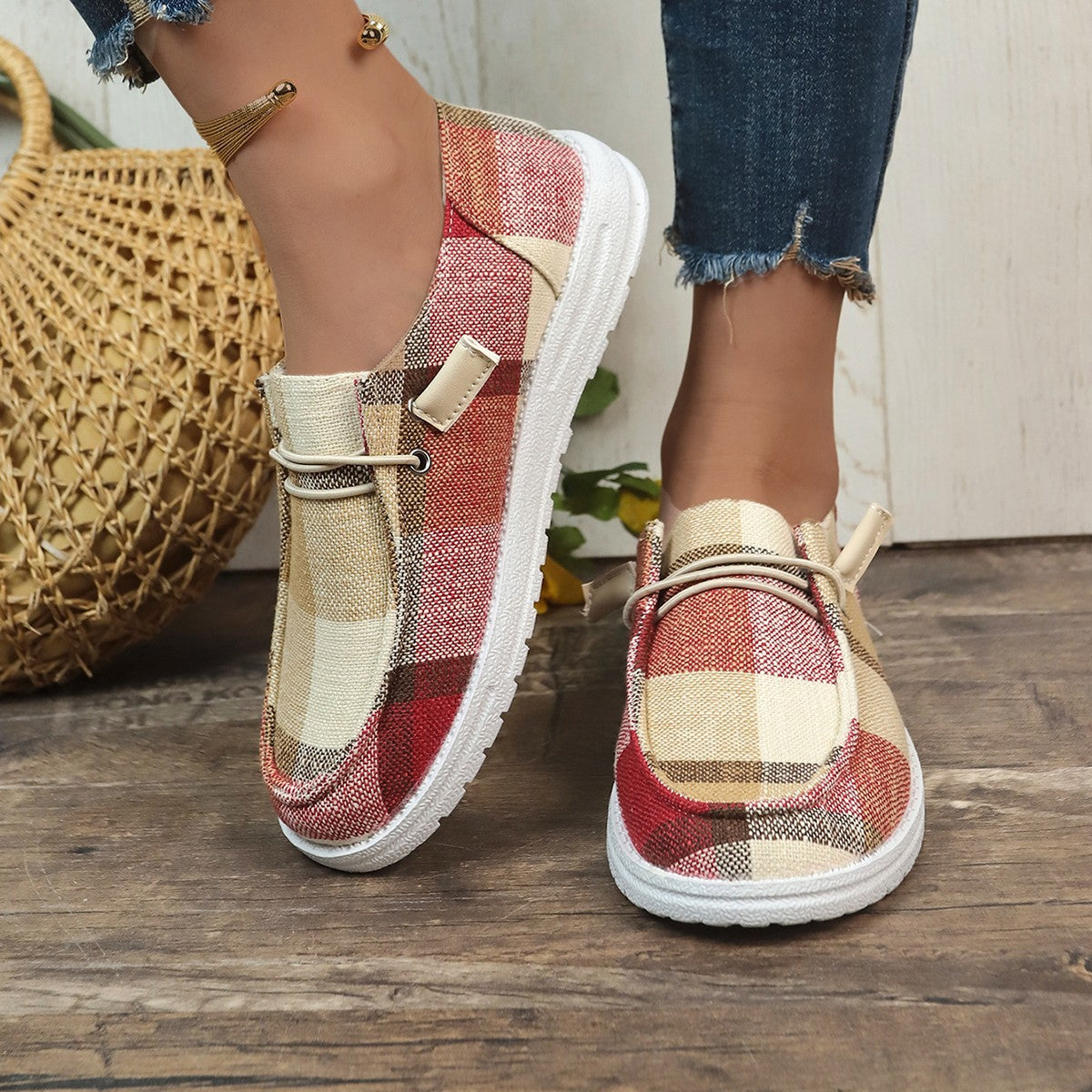 Women's Comfort Flat Slip-on Lofter Boat Plus Casual Shoes
