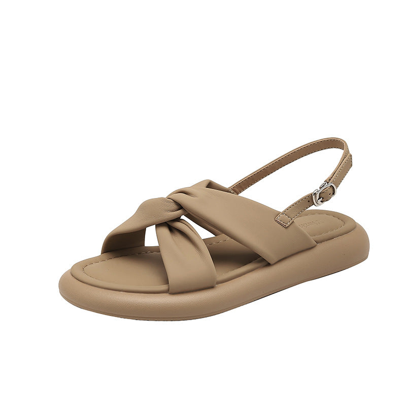 Women's Summer Fairy Style Cross Strap Open Sandals