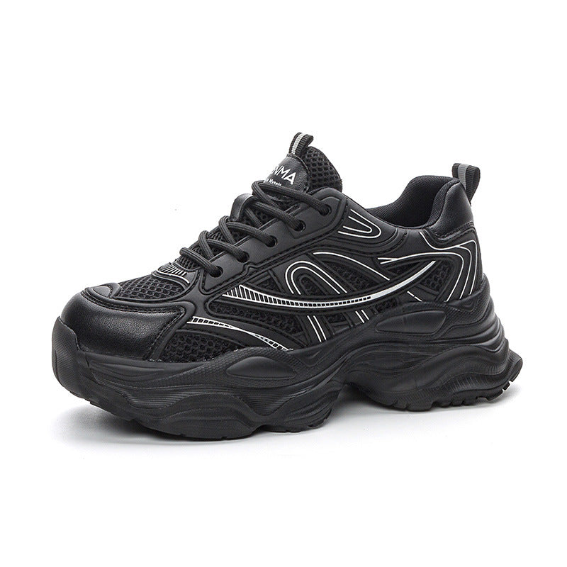 Women's Size Dad Platform Small Breathable Sports Sneakers