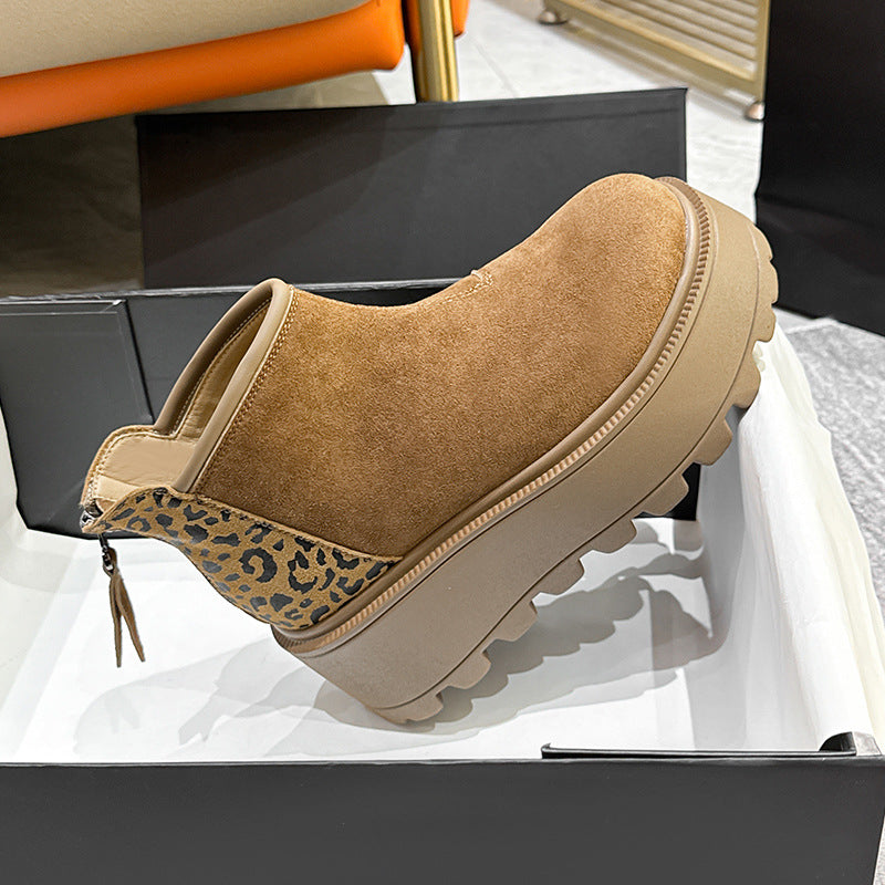 Women's Plus Veet Winter Retro Warm Cotton Snow Boots
