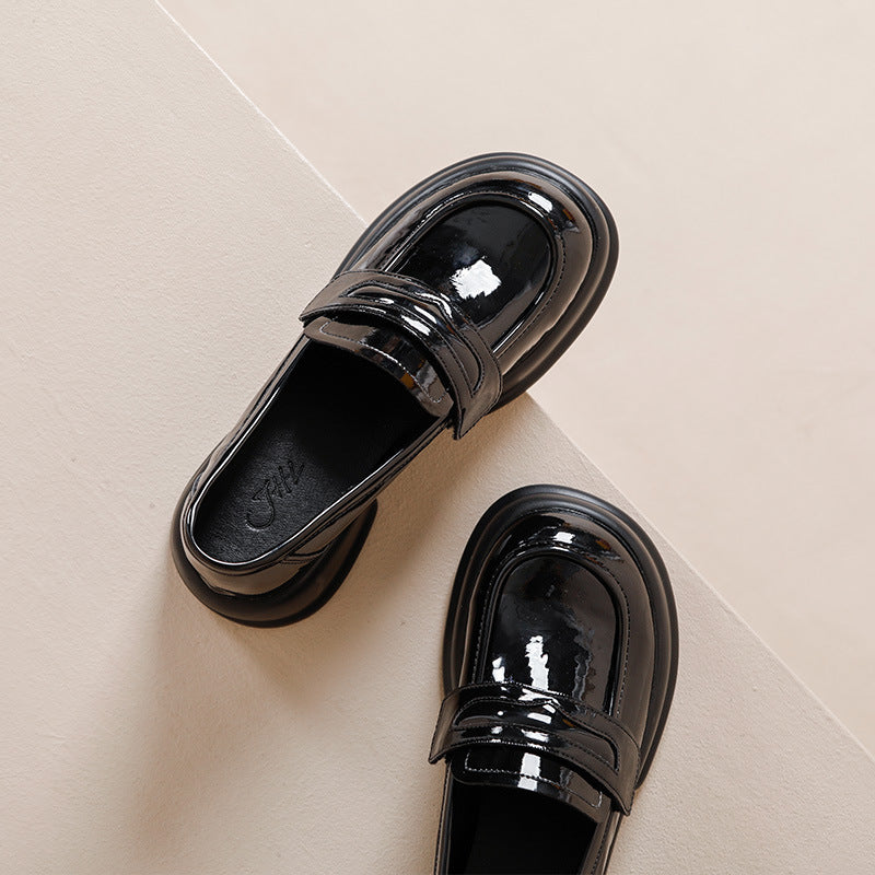 Women's Small Height Increasing Insole Slip-on Size Loafers