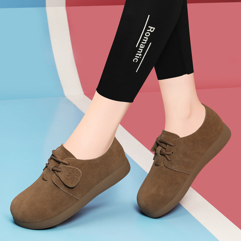 Women's Genuine Autumn Europe Goods Flat Matte Women's Fashion Shoes