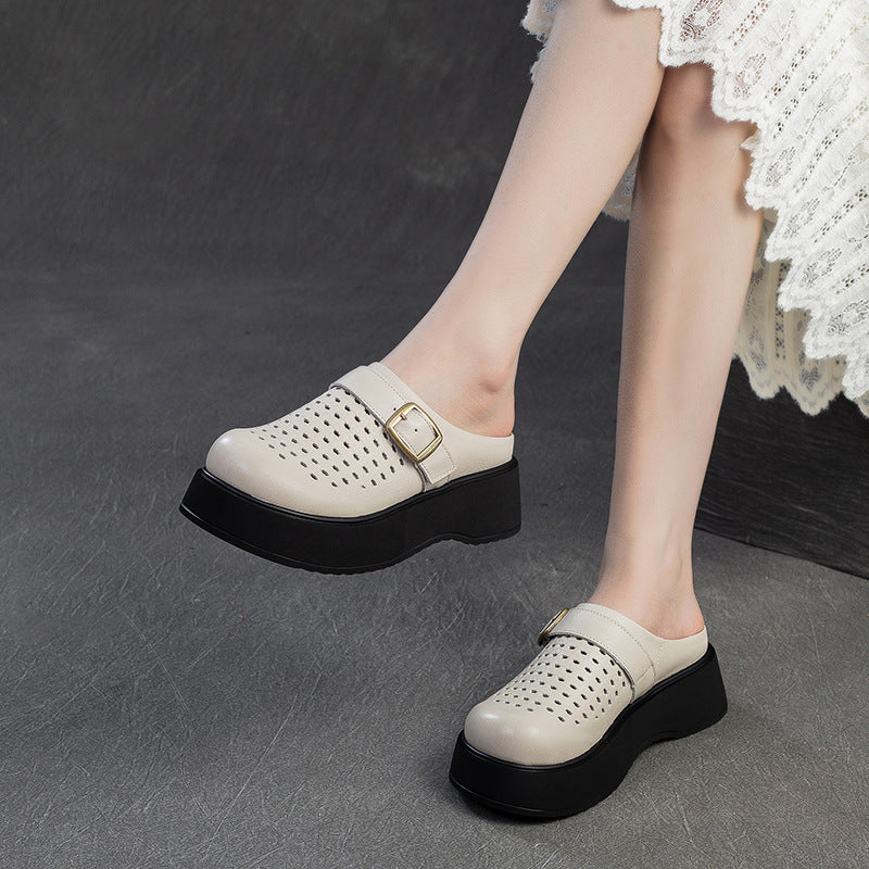 Thick Bottom Toe Cap Breathable Outer Slippers