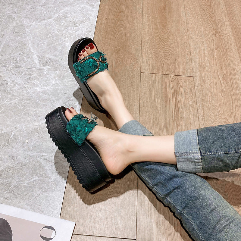 Women's Platform Summer Wear Fashion Beach Slippers