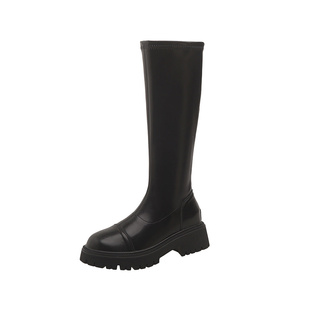Women's Height Increasing Insole Small Knight Spring High Boots