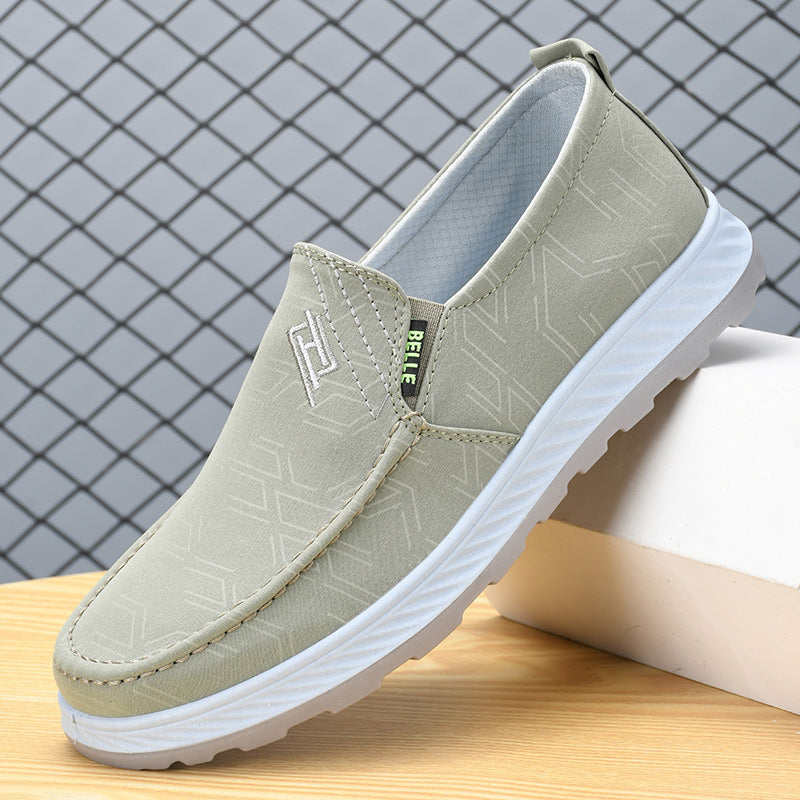 Men's Old Cloth Breathable One Pedal Soft Canvas Shoes
