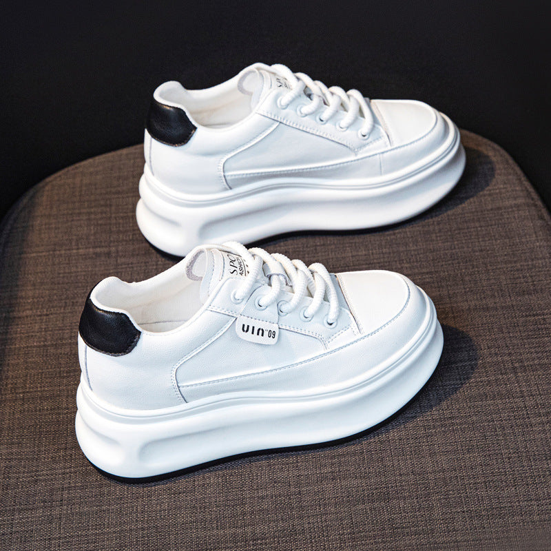 Women's Small Thick-soled Muffin Height Increasing Thermal Casual Shoes