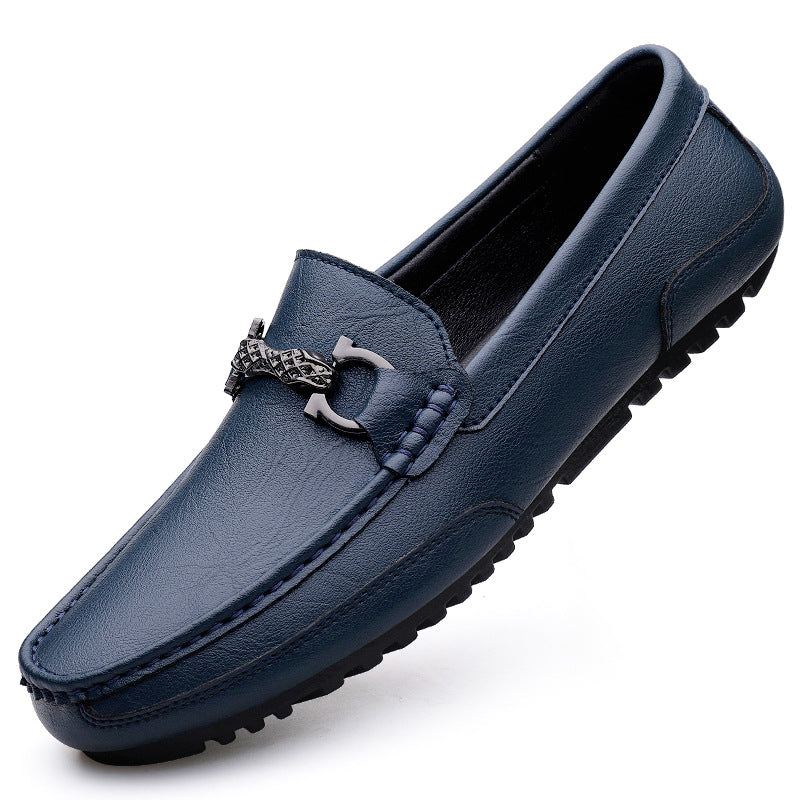 Men's Genuine Breathable Slip-on Korean Style Soft Loafers