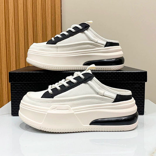 Women's Closed Toe Half Outdoor Lazy Platform Slippers