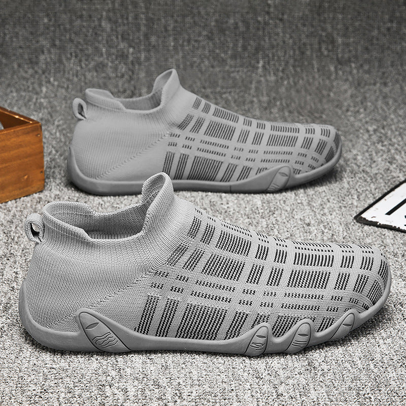 Men's Mesh Flying Woven Thin Breathable Soft Casual Shoes