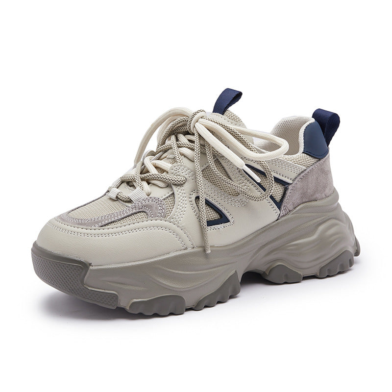 Women's Dad Spring Muffin Platform Mesh Breathable Versatile Sneakers