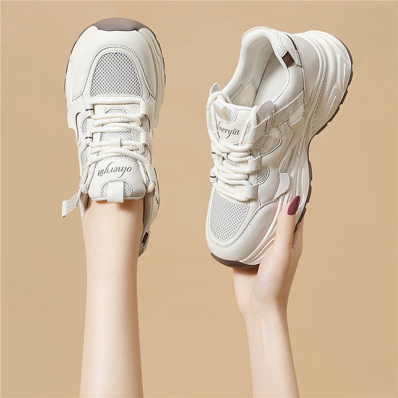 Simple Mesh Running Lightweight Breathable Soft Back Women's Sports Shoes