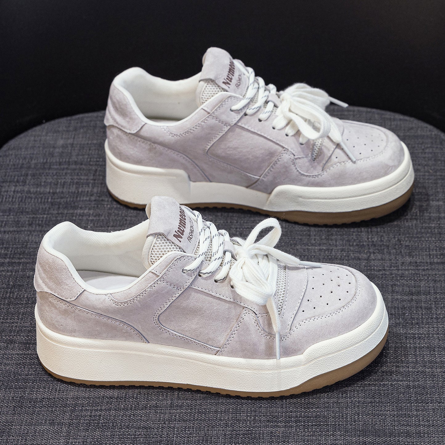 Women's Platform White Height Increasing Korean Board Casual Shoes