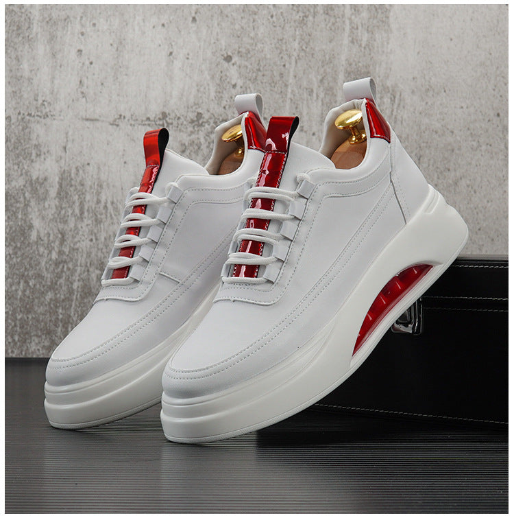 Men's Cushion White Autumn Trendy Fashion Thick Bottom Inner Height Casual Shoes