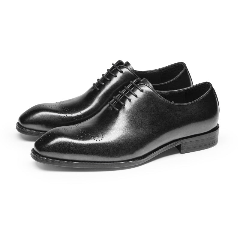 Men's Delivery Within Hours Square Toe Oxford Business Leather Shoes