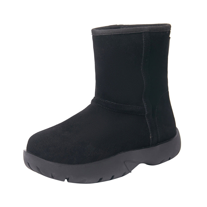 Integrated Middle Lamb Home Thick Warm Snow Boots