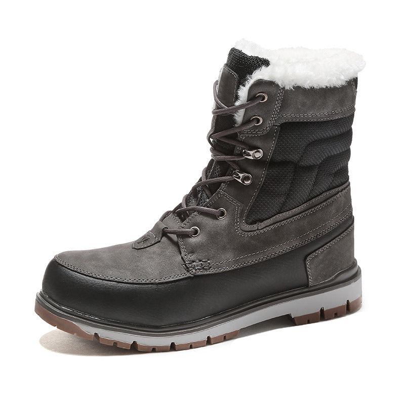 Men's Northeast Waterproof Warm Plus Veet Cotton Outdoor High Snow Boots