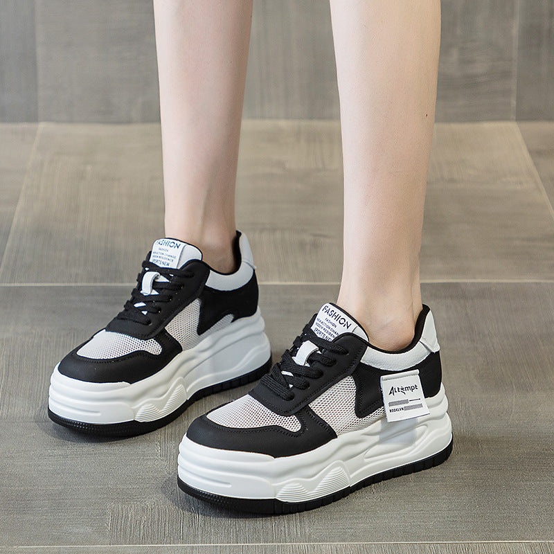 Women's Height Increasing Insole Small Summer Mesh Men's Shoes