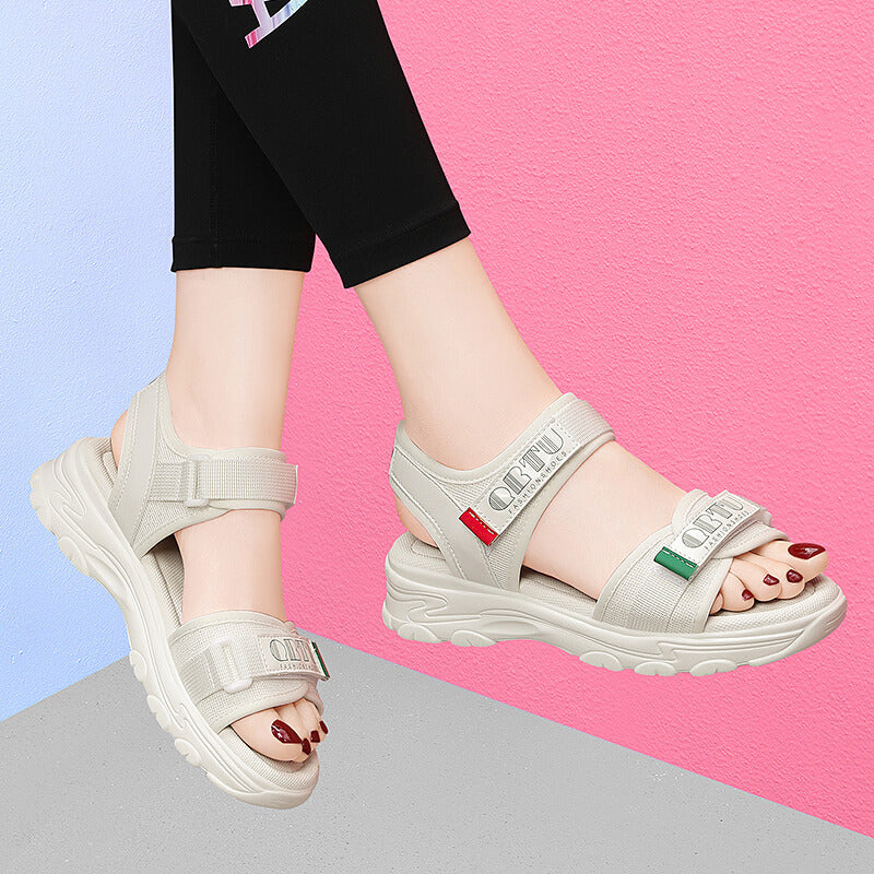 Women's Thick Bottom For Outdoors Soft Fashion Velcro Sandals