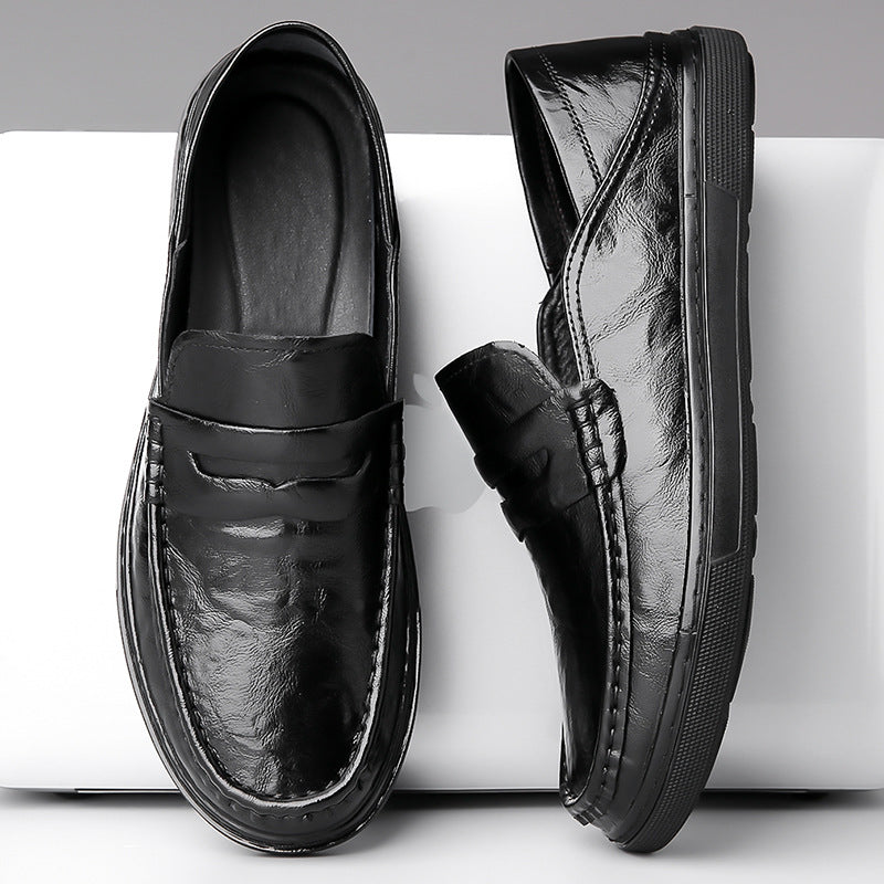 Men's Soft Bottom Business Trendy Slip-on British Loafers