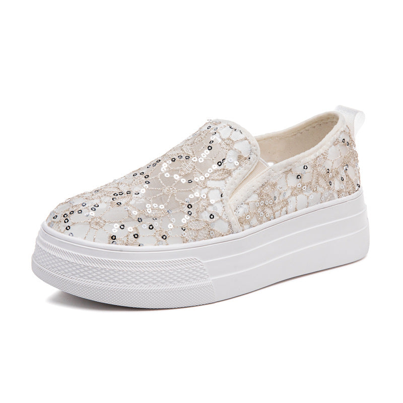 Women's Beads See Through Breathable Lightweight Fashion Loafers