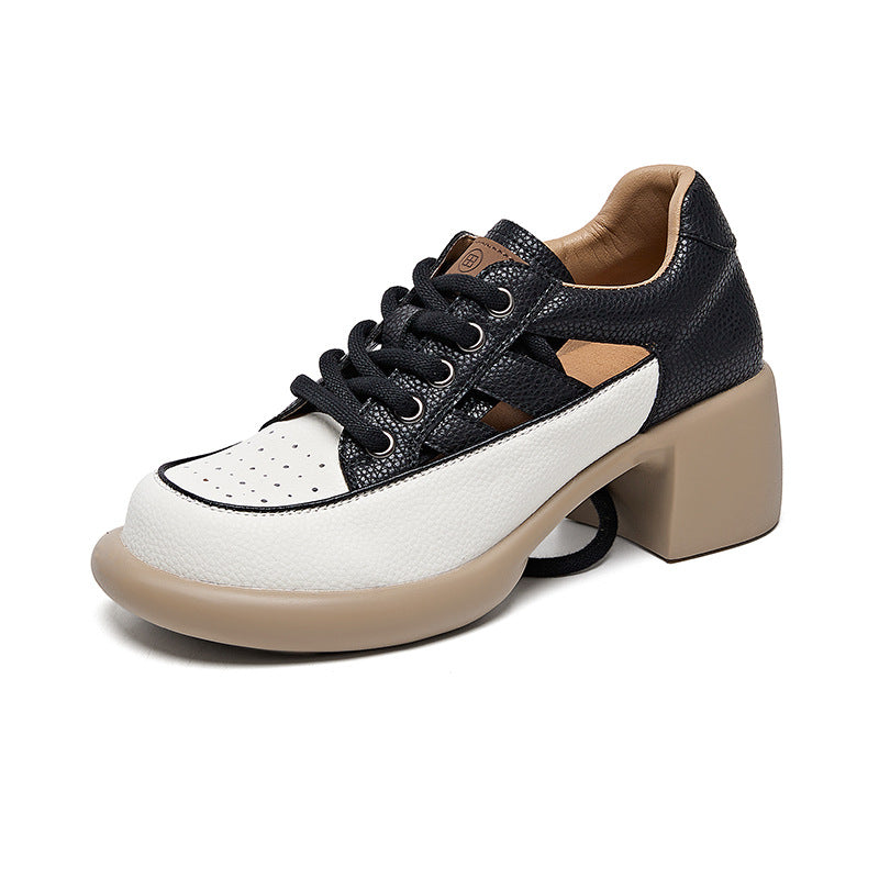 Women's Dress Breathable French Style Beautiful High-heeled Casual Shoes
