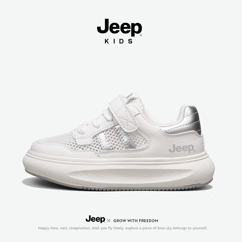 Children's White Summer Boys Pe Class Mesh Kid's Sneakers