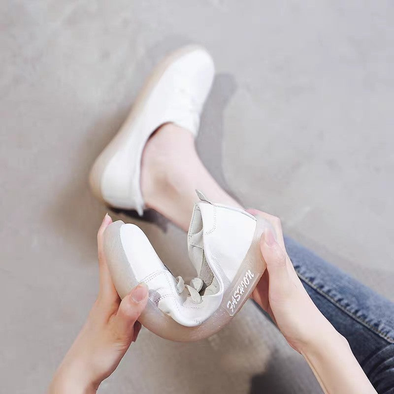 Women's & Men's Beef Tendon Soft Bottom Low-cut Flat Pregnant Not Tired Men's Shoes