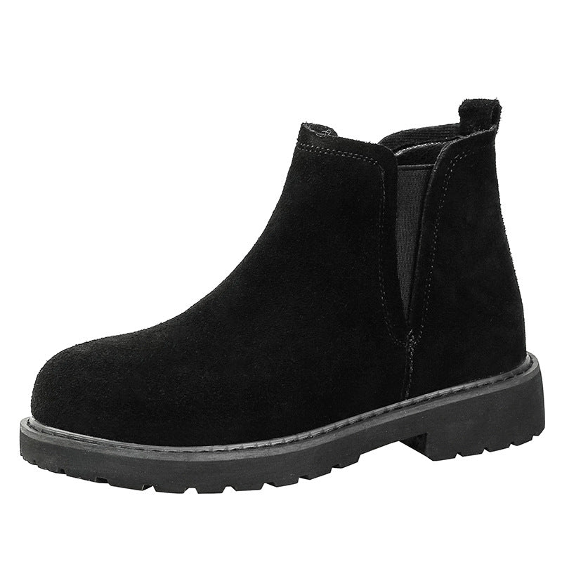 Women's Elastic Martin For British Style Flat Ankle Boots