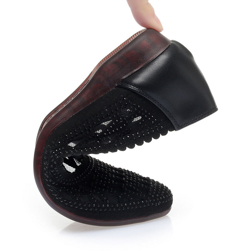 Women's Low-cut Hollow Mesh Flat Bottom Comfort Sandals