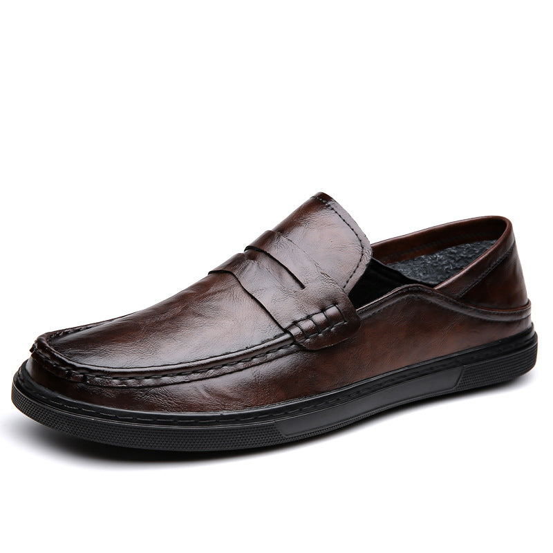 Men's Soft Bottom Business Trendy Slip-on British Loafers
