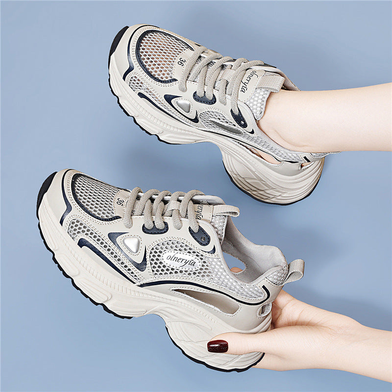 Women's Platform Dad Classy Sier Increased Sports Casual Shoes