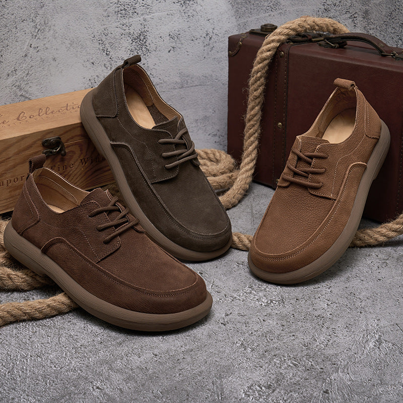 Men's Lining Rubber Sole Optional Comfortable Long-time Leather Shoes