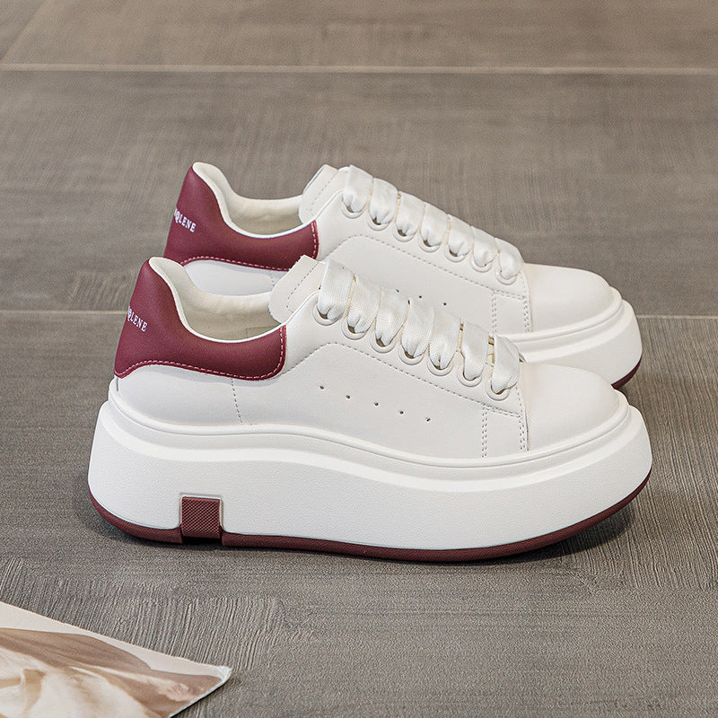 Women's Mold Muffin Skateboard Round Toe Korean Casual Shoes