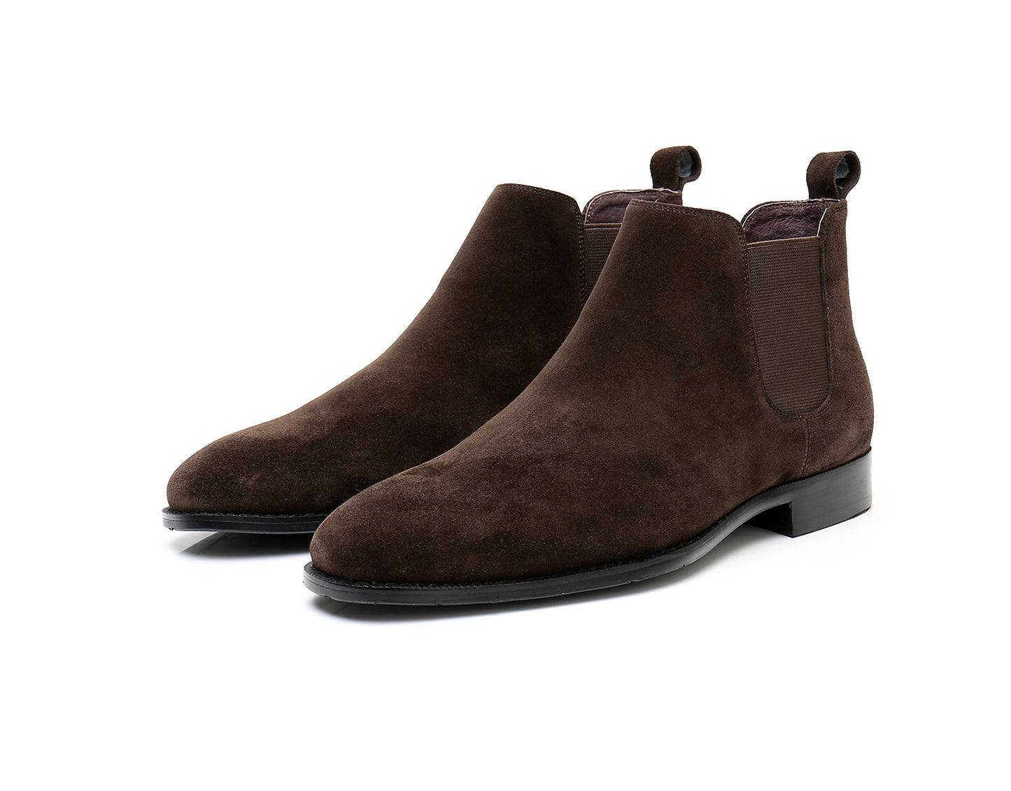 Men's Chelsea Korean Style Trendy Square Toe Suede Boots