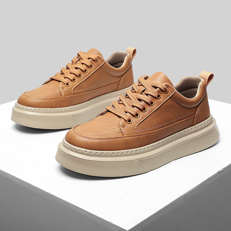 Men's White Autumn Fashion Retro Sports Lightweight Men's Board Shoes