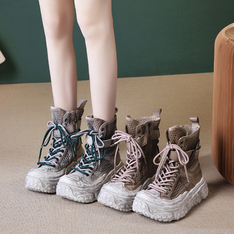 Women's Martin For Summer Waste Soil Style Breathable Boots