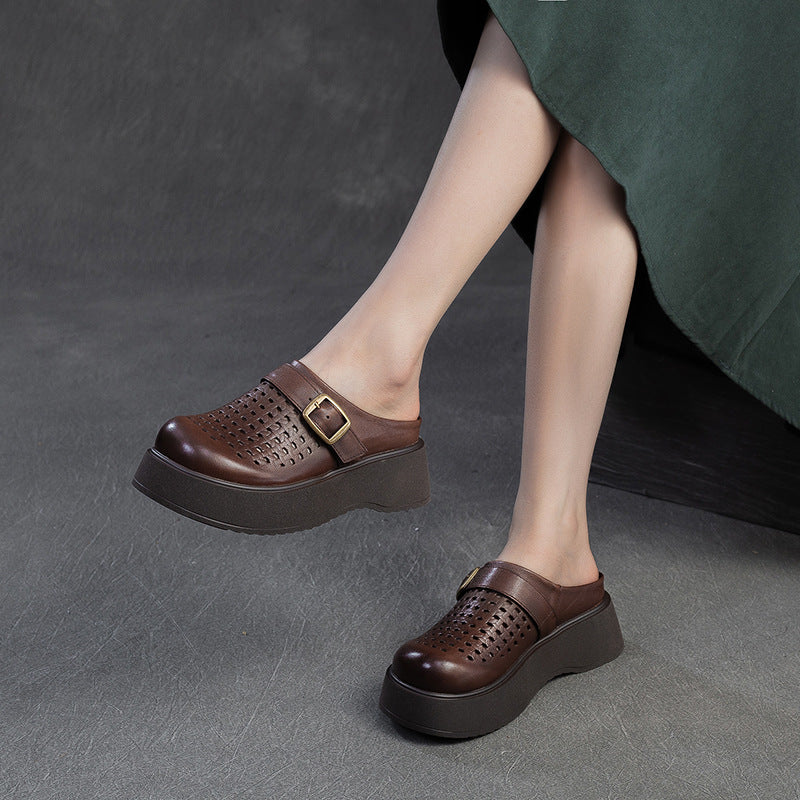 Thick Bottom Toe Cap Breathable Outer Slippers