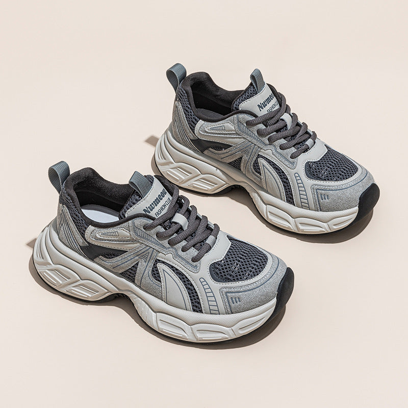 Women's Suction Film Bottom Dad Warm Platform Casual Shoes