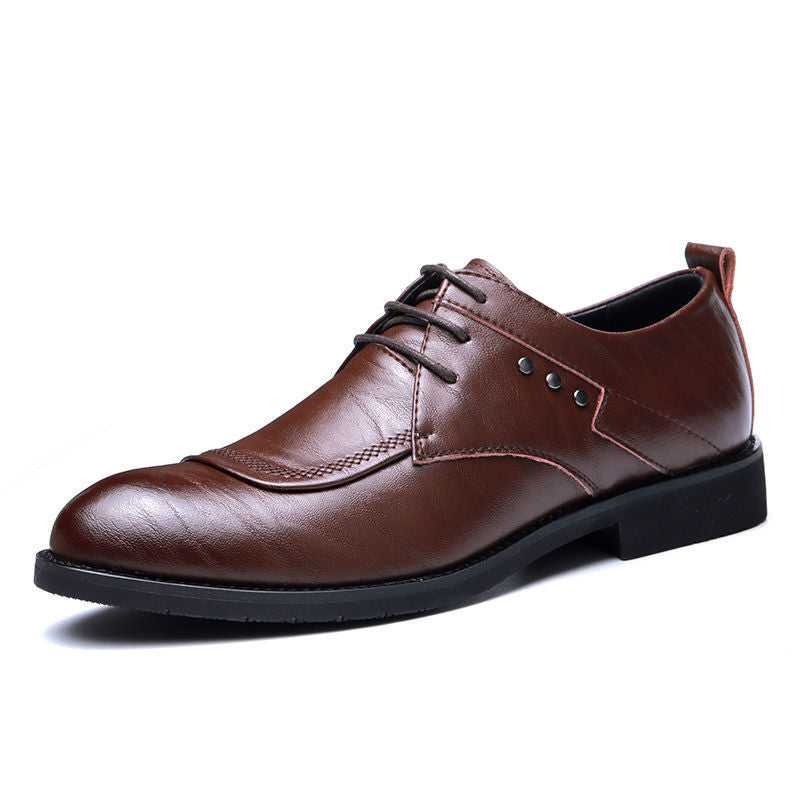 Men's Business Formal Wear Korean British Male Leather Shoes