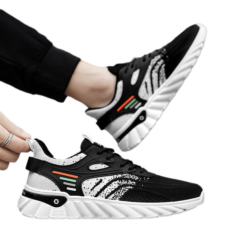 Men's Soft Bottom Deodorant Fly Woven Mesh Casual Shoes