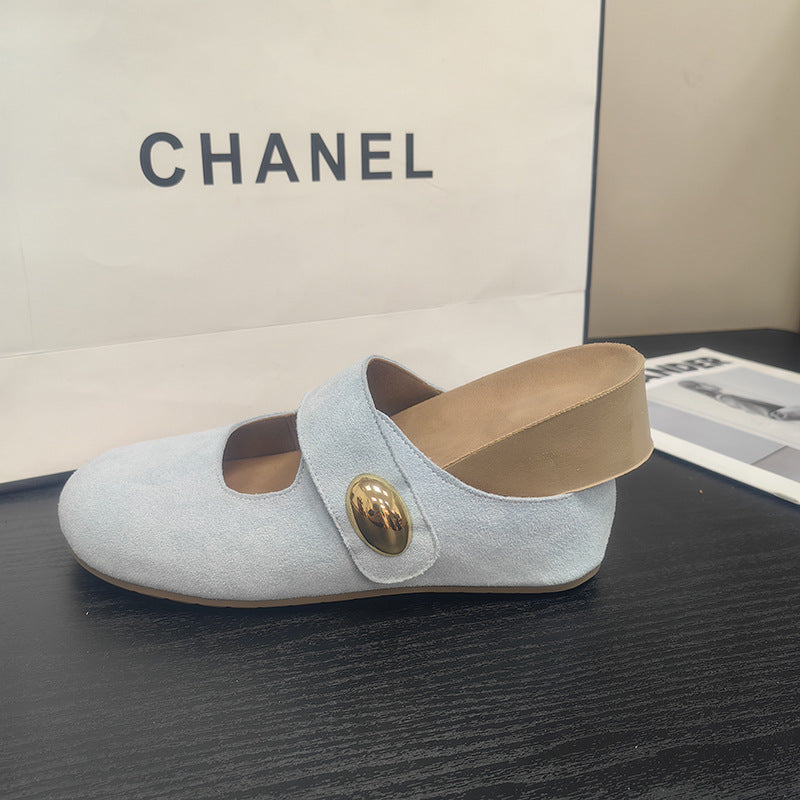 Women's High-rise Thick-soled Half Summer Soft Adorable Slip-on Sandals