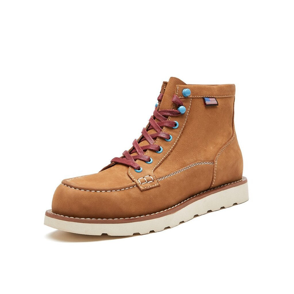 Men's Worker Cowhide Martin Retro Soft American Boots