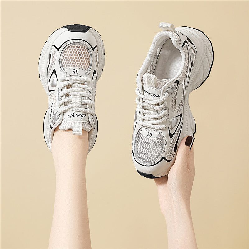 Women's Platform Dad Classy Sier Increased Sports Casual Shoes