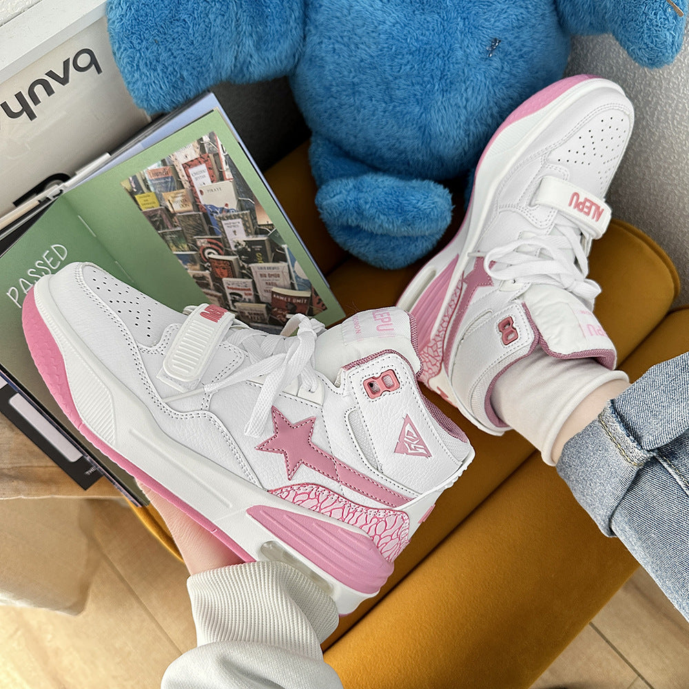 Women's Design Couple Korean Sports Increased Star Sneakers