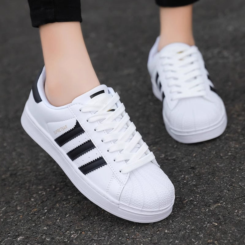 Foundation Unisex Shell Toe Genuine Three-bar Sneakers